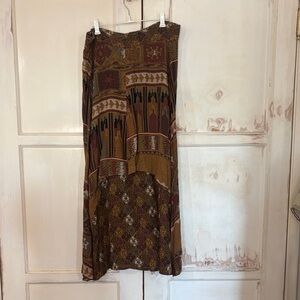 Bohemian Patchwork Maxi Skirt